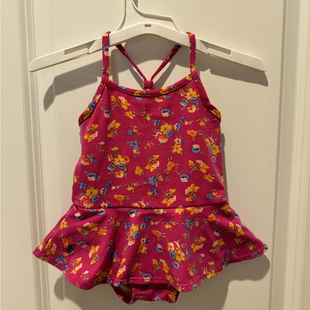 Ralph Lauren Pink Floral Infant Swimsuit